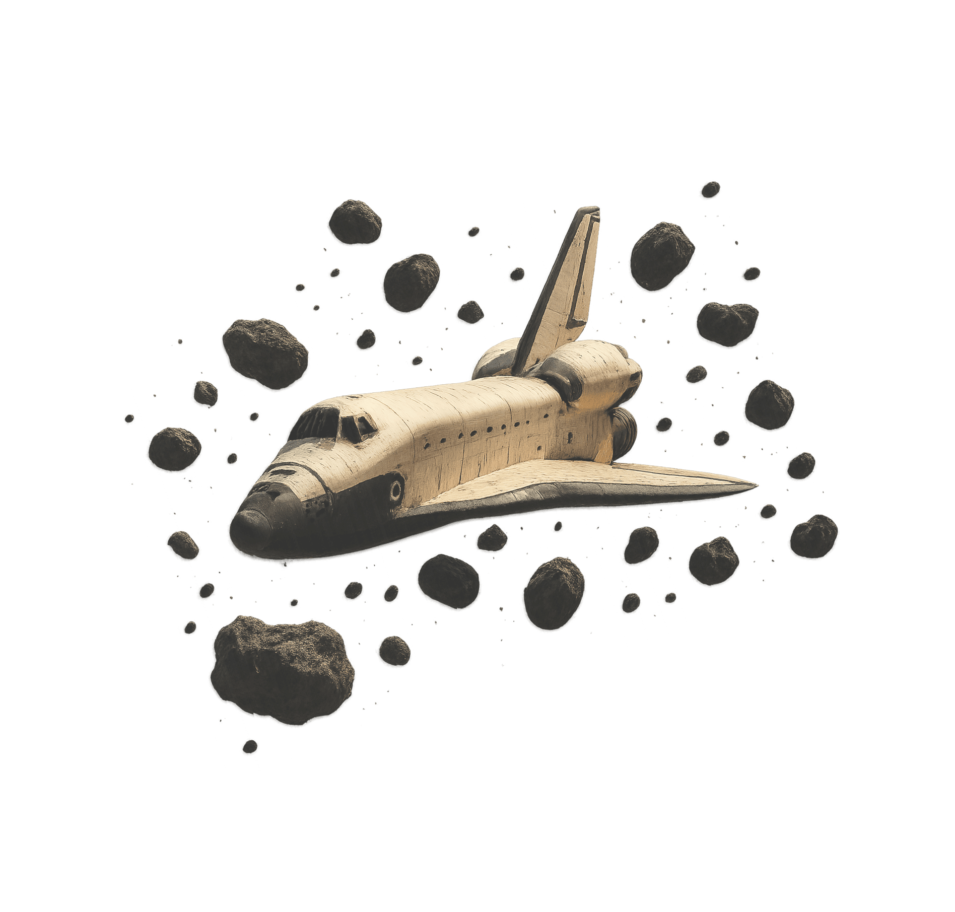White planet in space