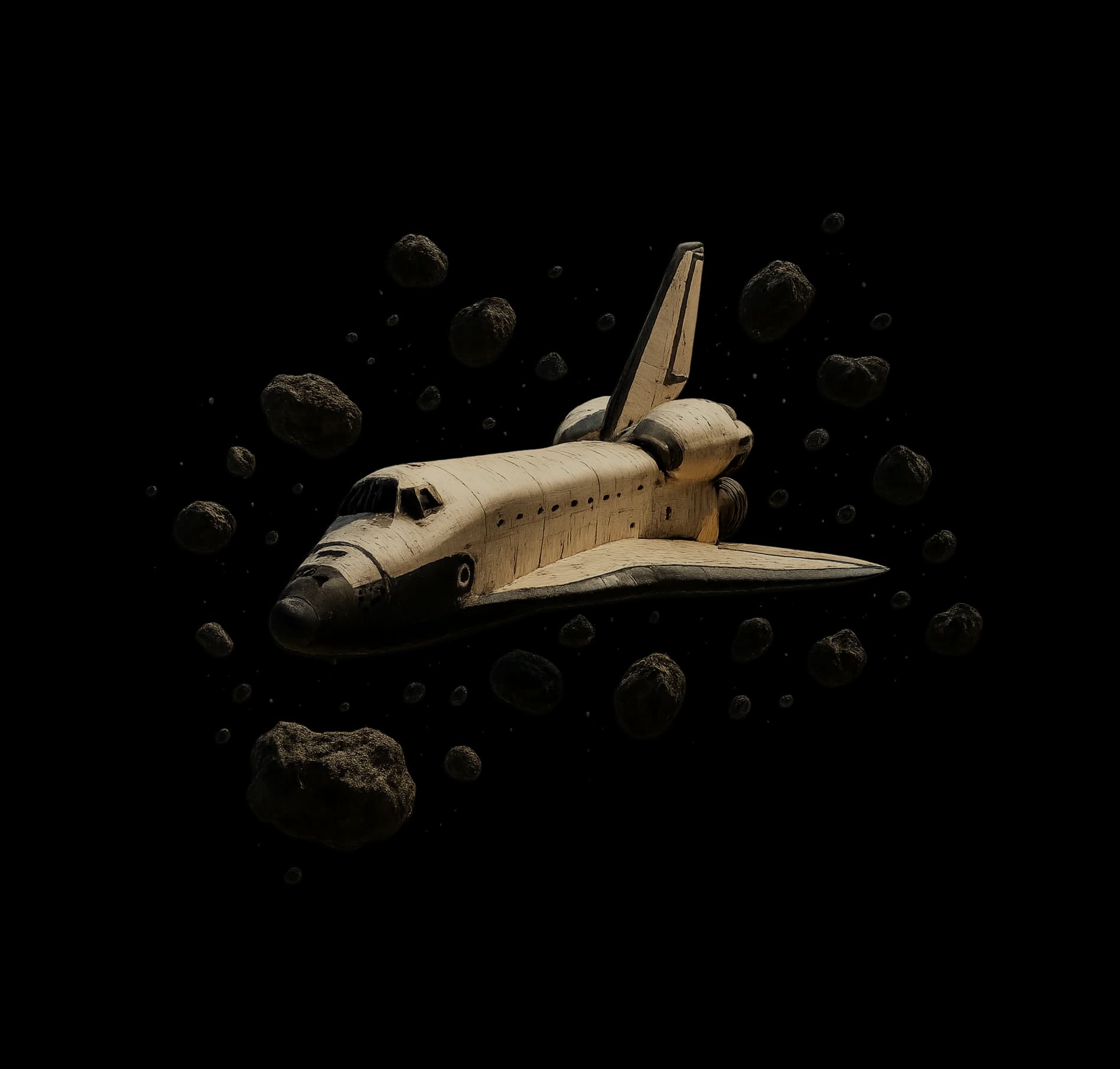White planet in space
