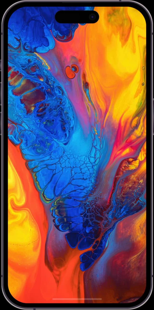 Mobile phone displaying content