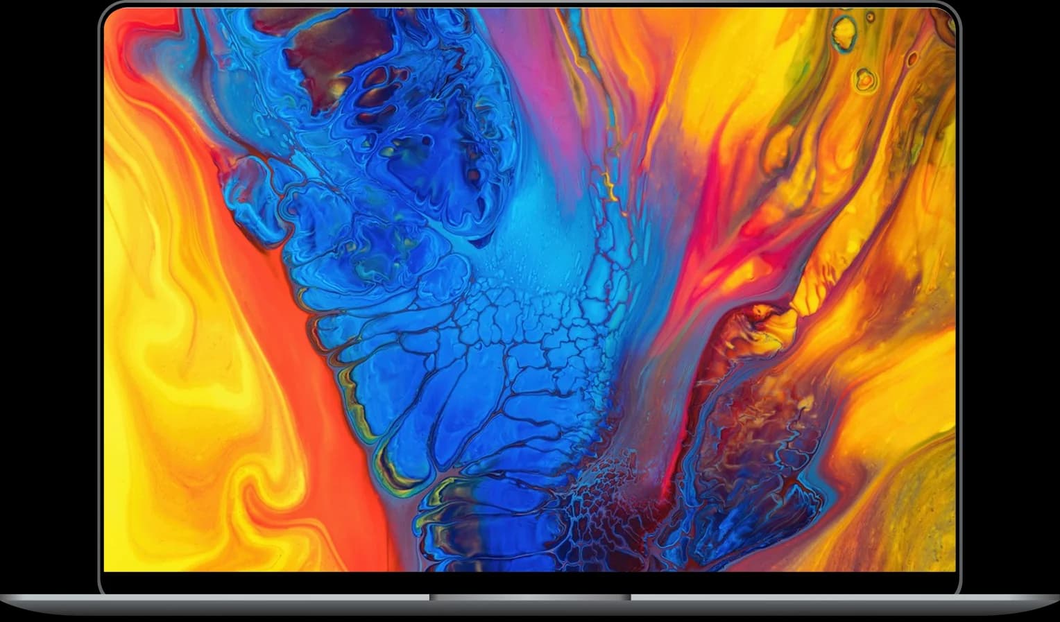 Laptop displaying content